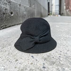 Vince Camuto Black Wool Hat New